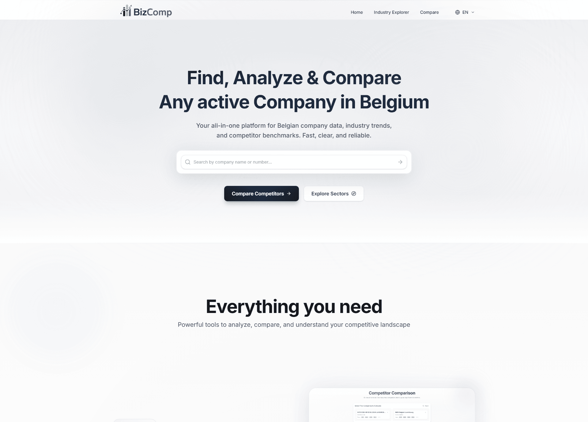 Bizcomp screenshot 1